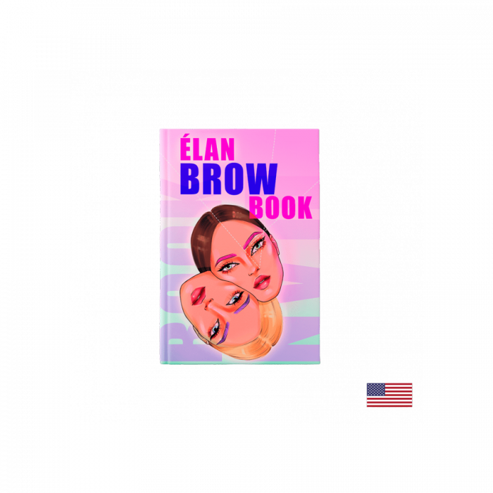 The first brow book «ÉLAN BROW BOOK» in English (printed  version)