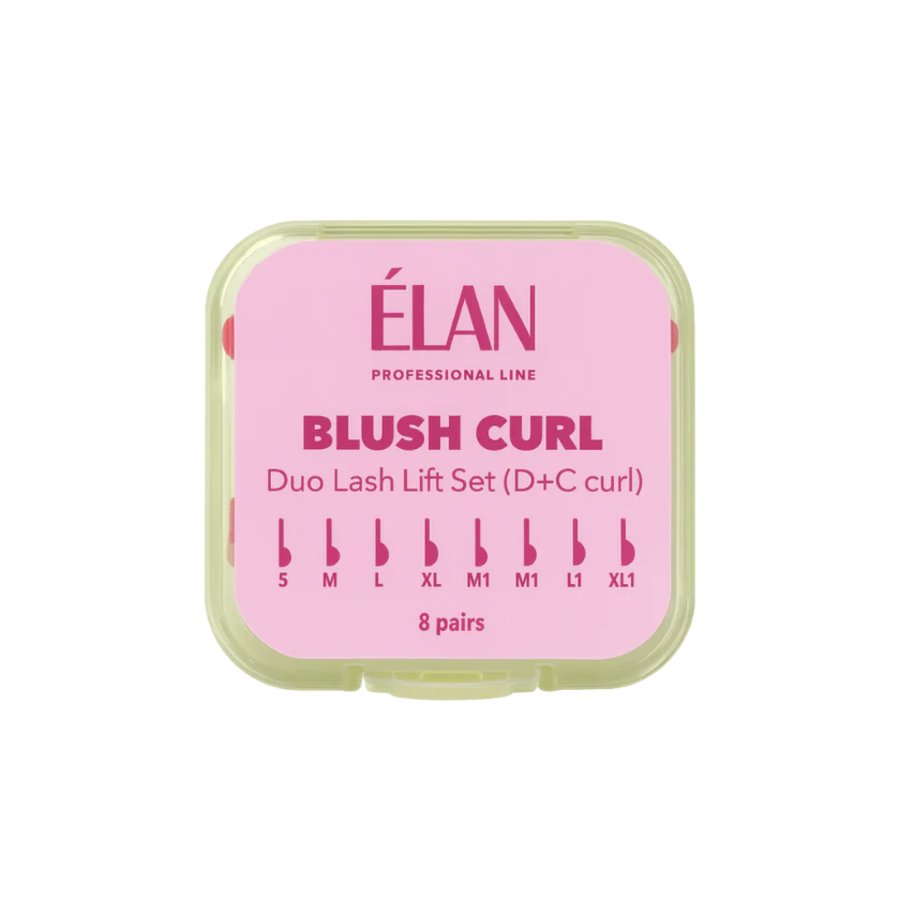 Комплект силиконовых валиков для ламинирования BLUSH CURL с изгибами D и C