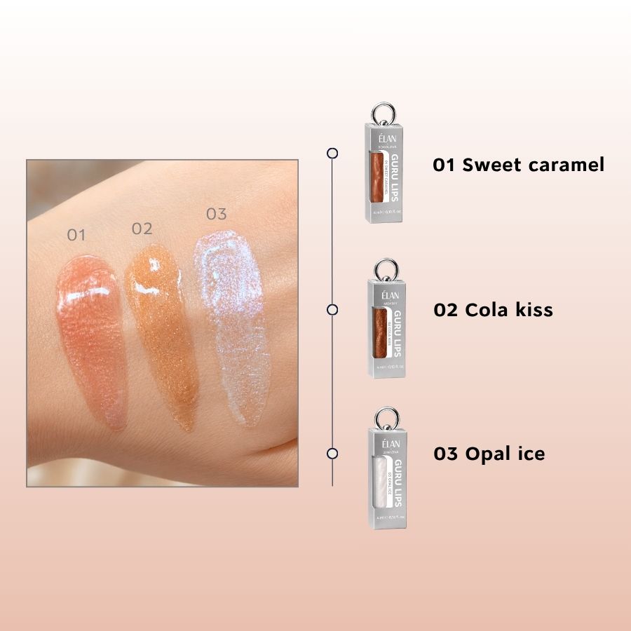 Блиск для губ GURU LIPS 01 Sweet caramel 