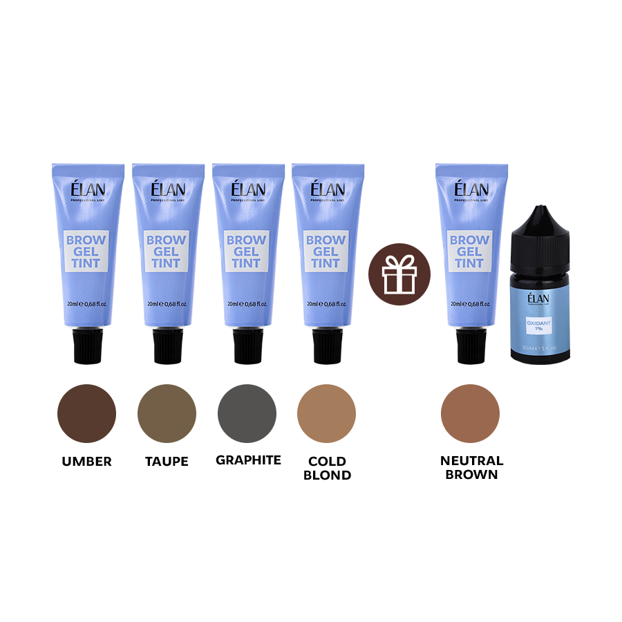 Набор для окрашивания бровей GEL TINT